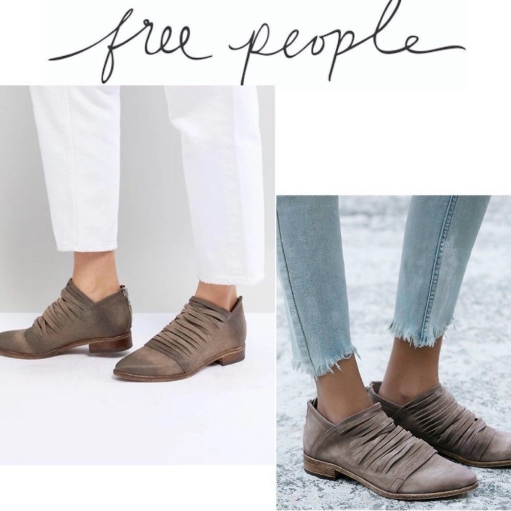 Free People 🪷 Lost Valley‎ Ankle Boot Cut Out Booties Shoe Womens EU40 US 9.5